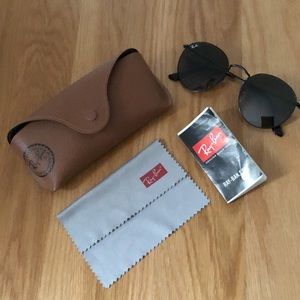 Ray-Ban round metal sunglasses - black